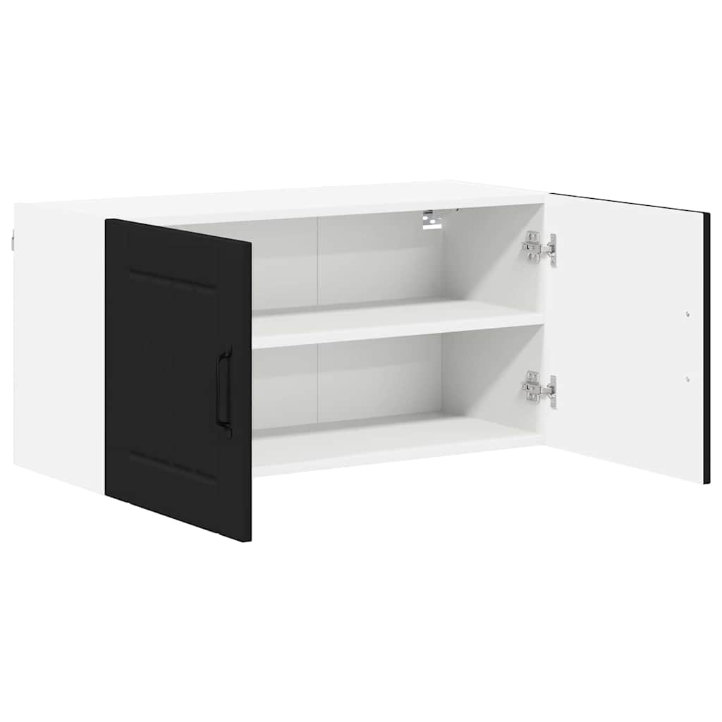 Küchenhängeschrank Schwarz 80 x 31 x 40 cm Holzwerkstoff